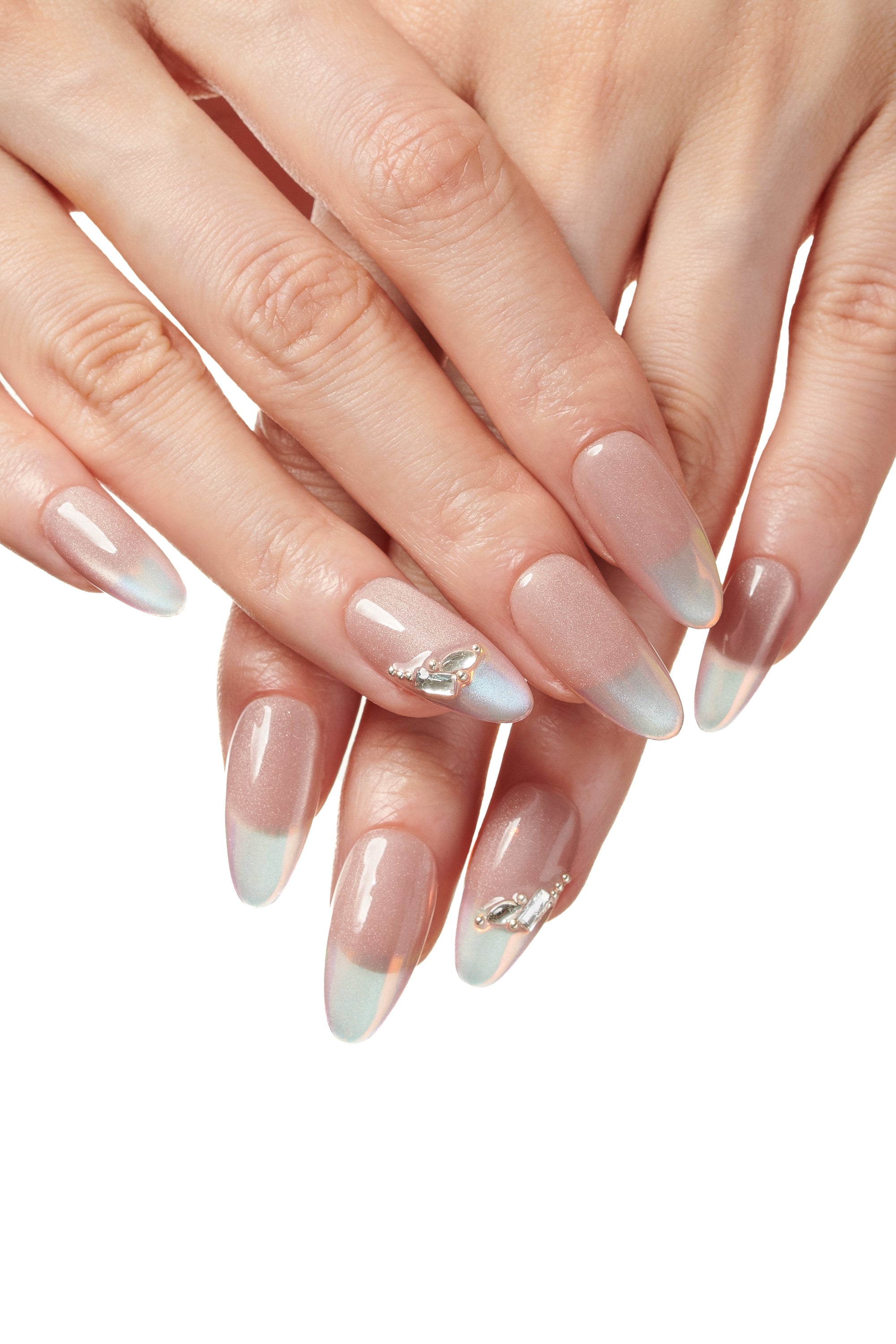Aura Tip / No.07 – Mirror Chrome Almond Press-On
