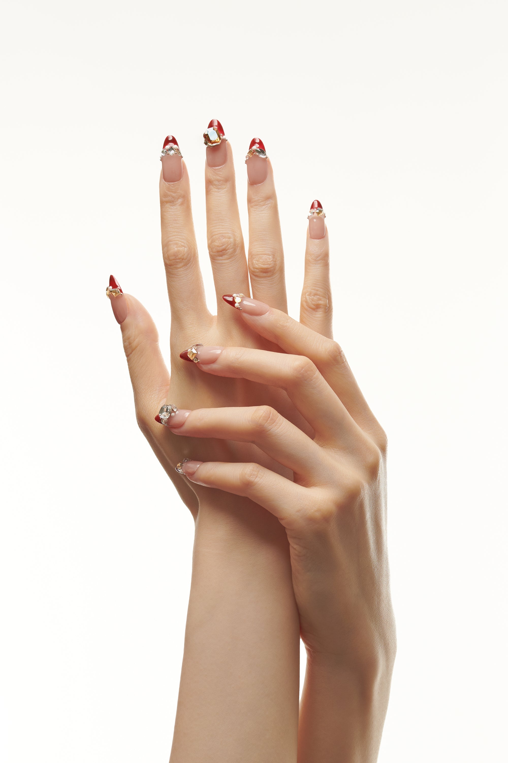 Garnet Crush / No.05 – Garnet French with Crystal Embellishment